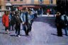 Domenica in piazza - Oil on canvas - cm. 60x90 - 2004
